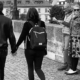 Lovers on Charles Bridge by Mirka Krivankova