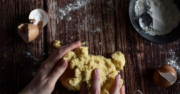 Making the Shortbread Crust by Jasna Verčko