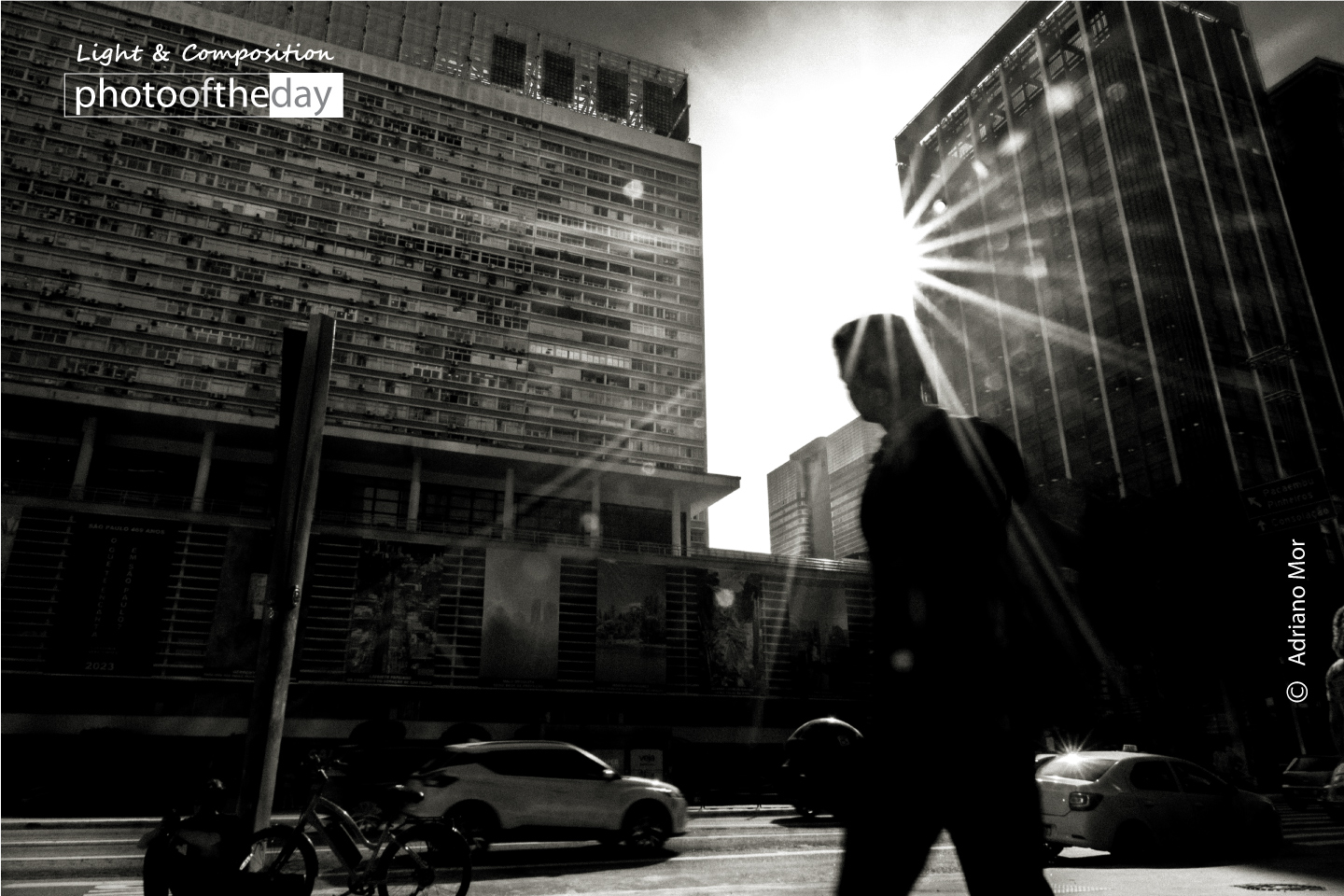 Paulista Avenue in B&W by Adriano Mor