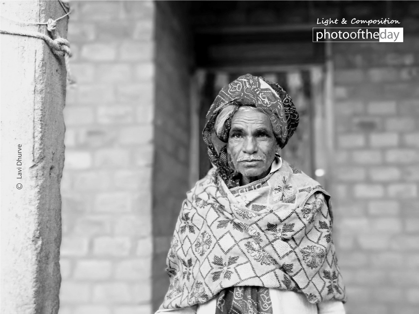 An Old Man with a Turban by Lavi Dhurve