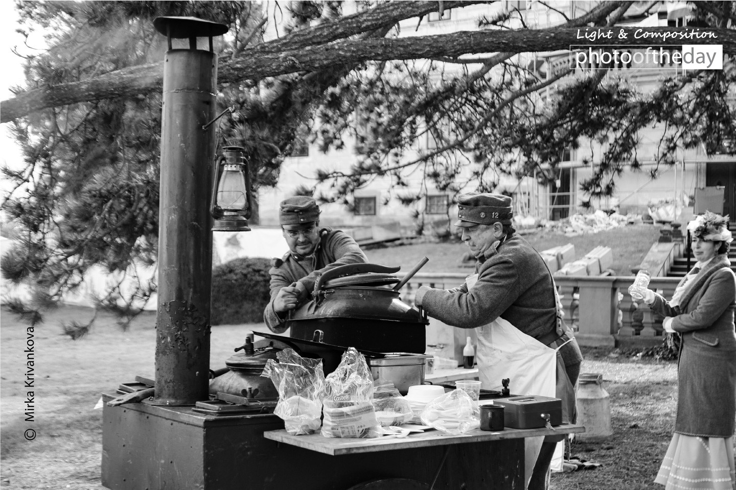 Soldiers in the Field Kitchen by Mirka Krivankova