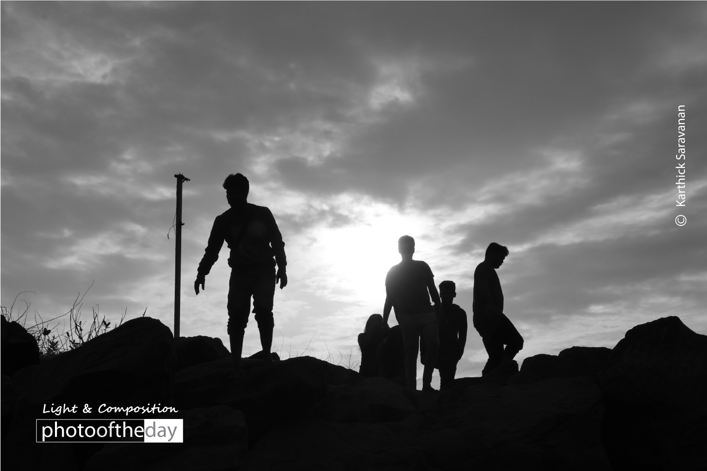 Walking on the Rocks by Karthick Saravanan