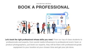 book a professonal background