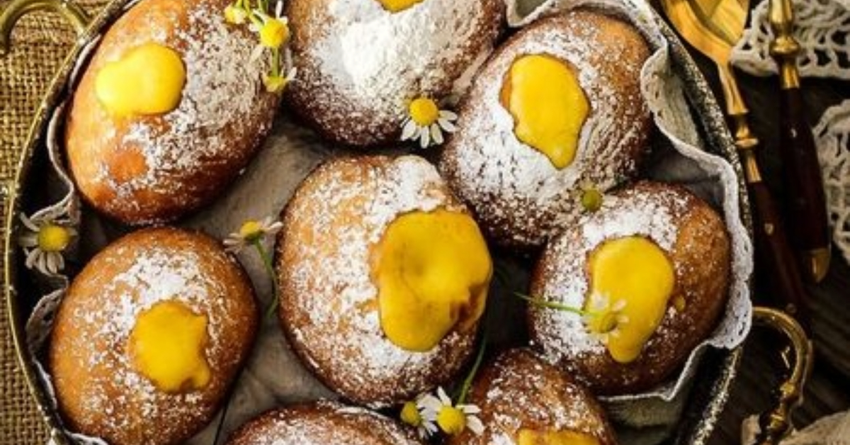 Doughnuts Filled with Lemon Curd by Larisa Sferle