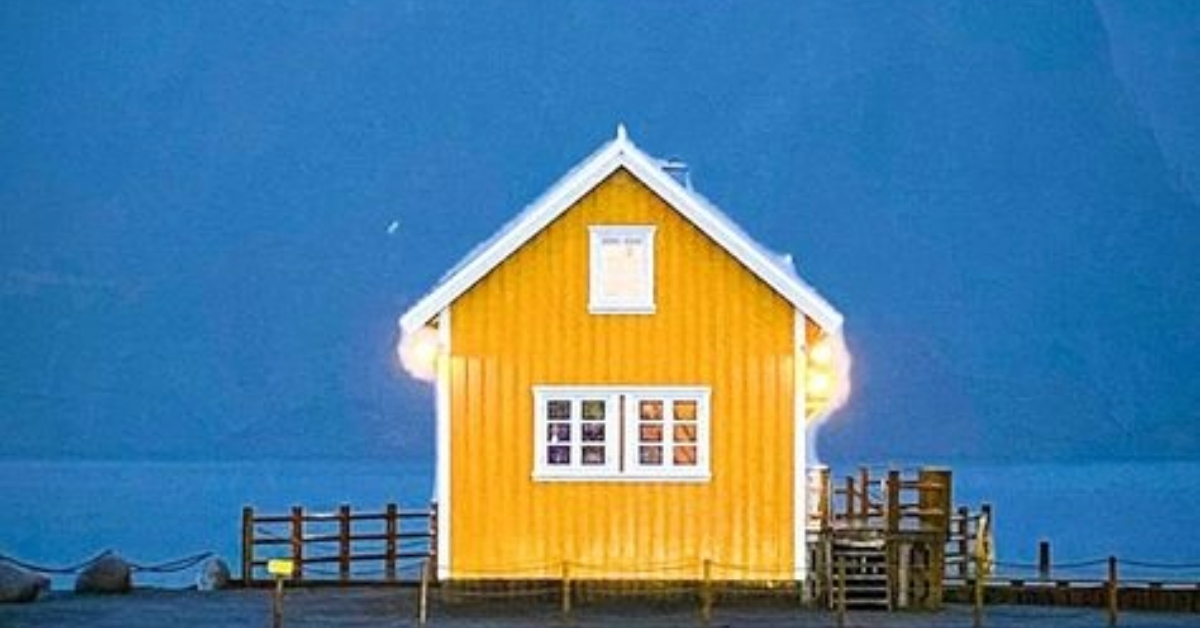 Lonely Yellow Cabin by Suraj Krishnamurthy Cheemangala