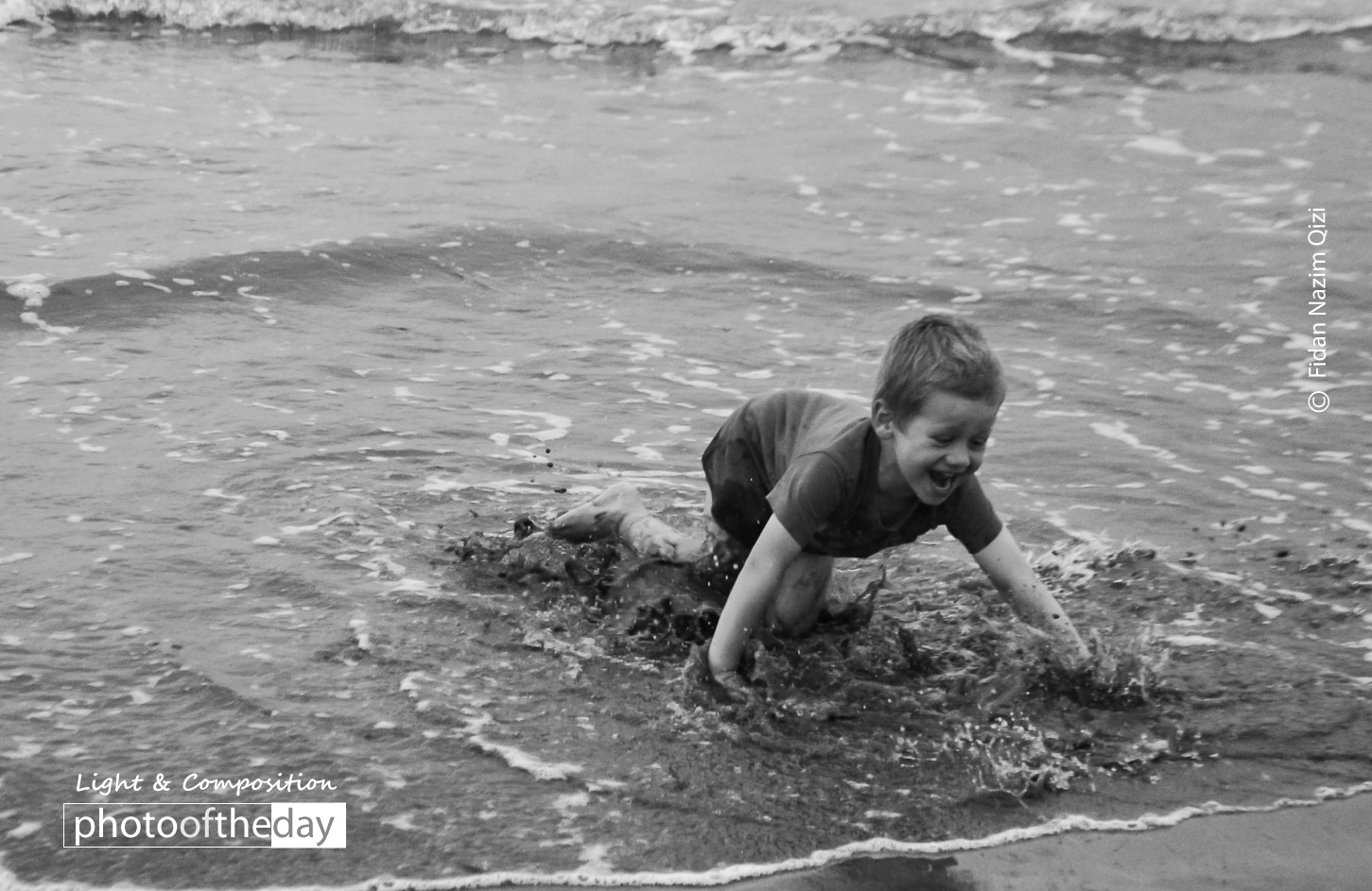 playing in the water by Fidan Nazim Qizi