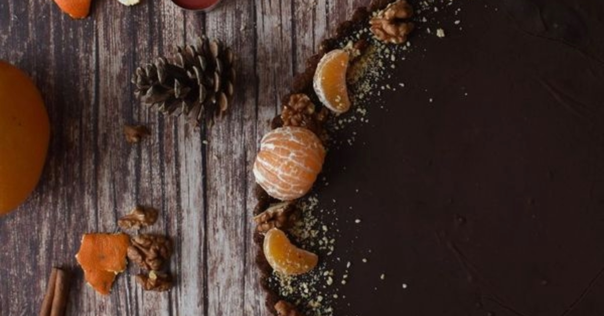 Christmas Chocolate Tart by Jasna Verčko