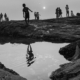 Reflection at Bandra Beach by Amit K Sharma