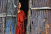 Novice Monk at the Door by Ryszard Wierzbicki