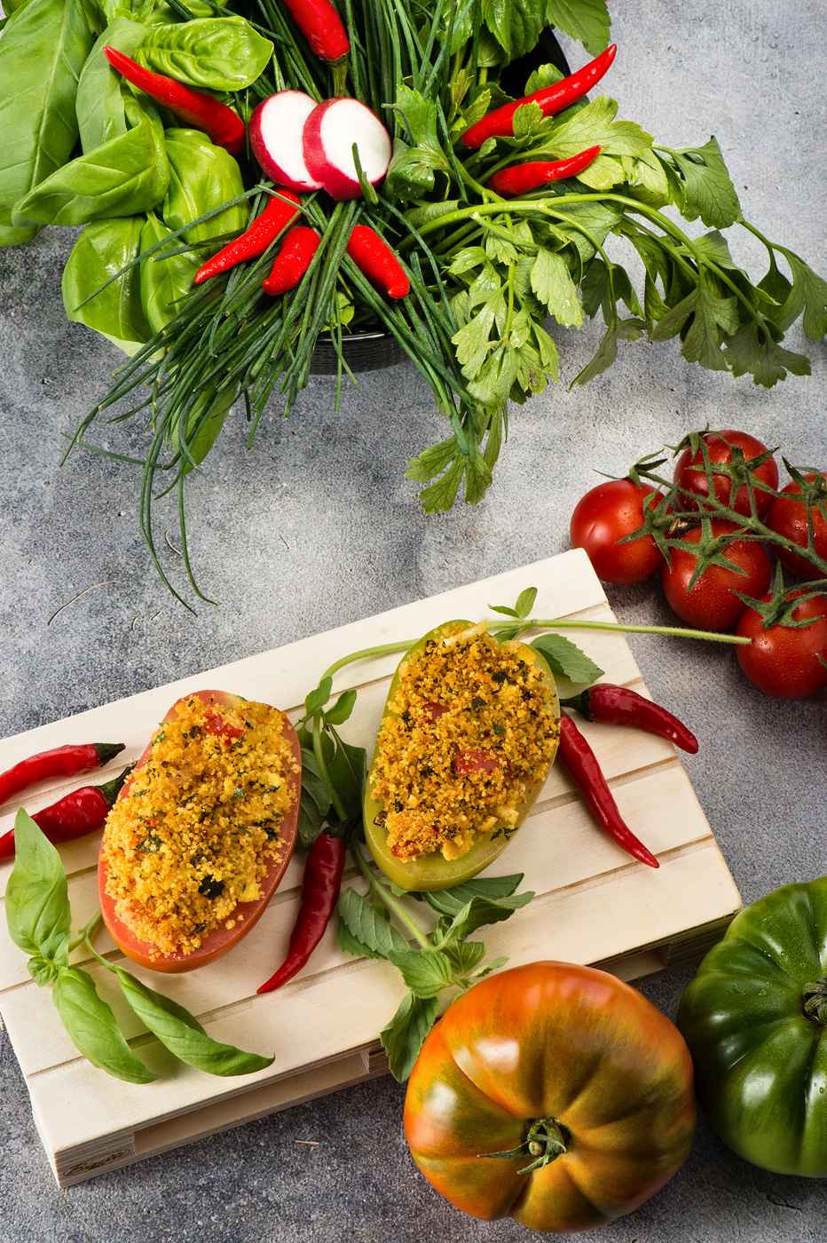 Tomatoes Au Gratin by Luca Corsetti